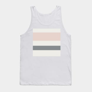 An uncommon unity of Alabaster, Grey, Gray (X11 Gray) and Light Grey stripes. Tank Top